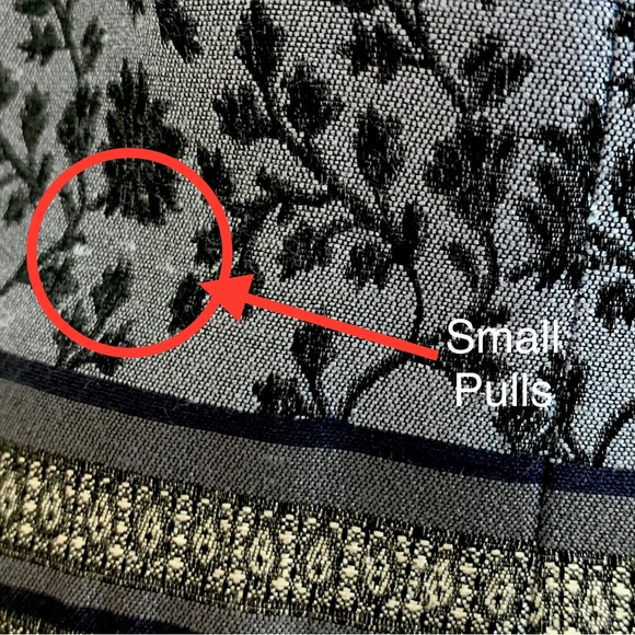 Vintage 90s John Roberts Classic Sheath Dress Silk-Like Blue Black Vine - Size 8 - Picture 5 of 7